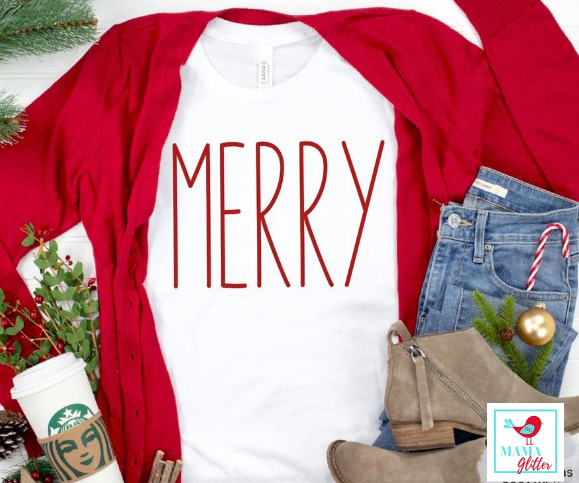 Merry - Red Print