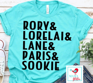 Rory & Lorelei & Lane & Paris & Sookie