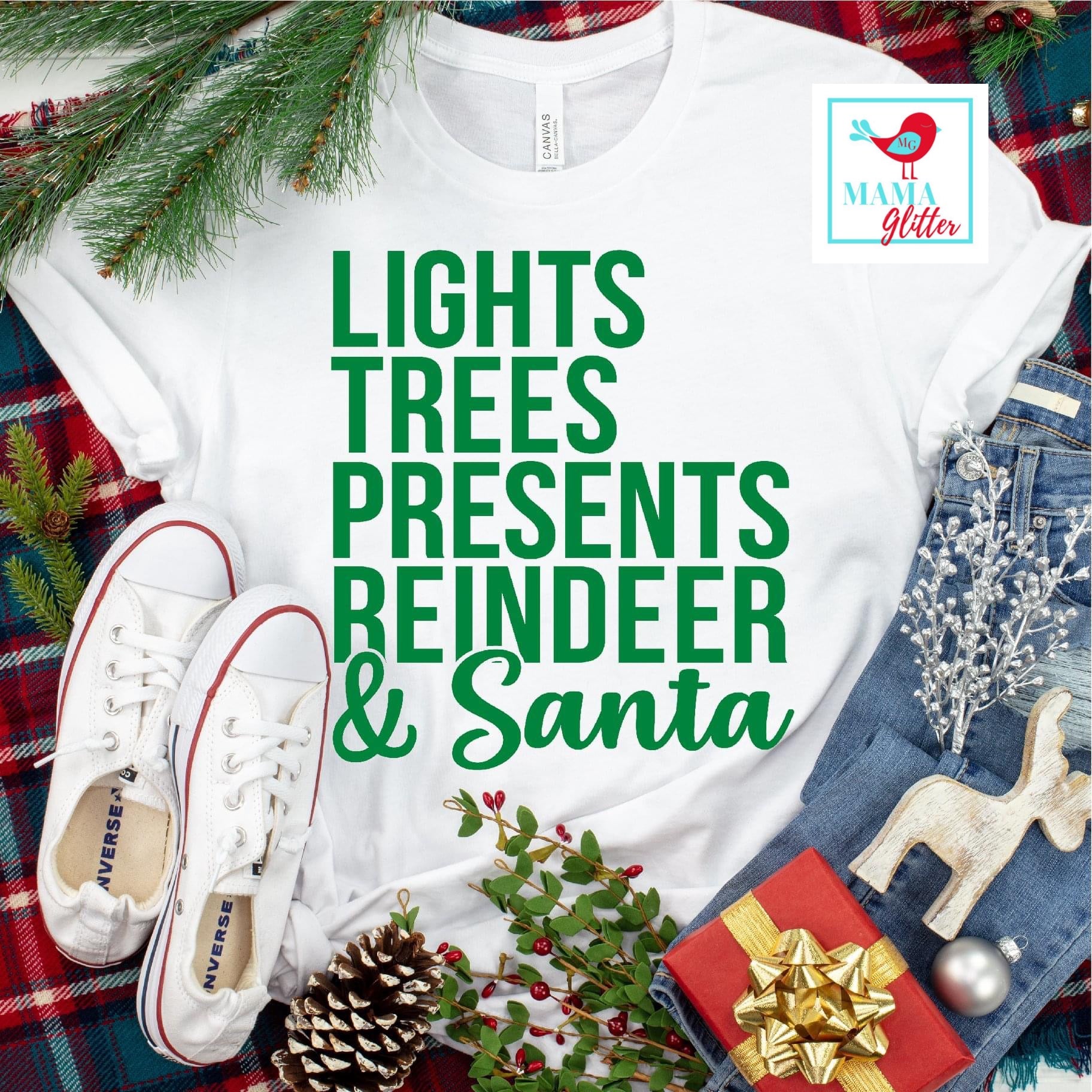 Lights, Trees, Presents, Reindeers, & Santa