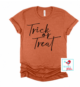 Trick or Treat - Halloween - Black Print