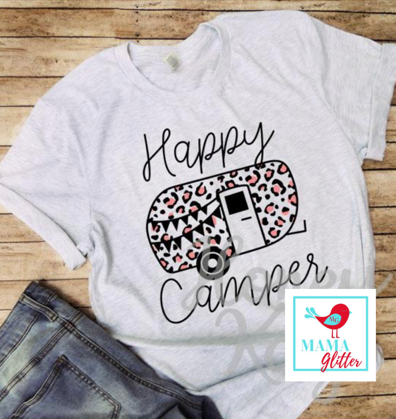 Happy Camper- leopard print