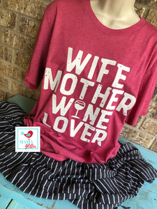 Wife, Mother, Wine Lover Pajamas