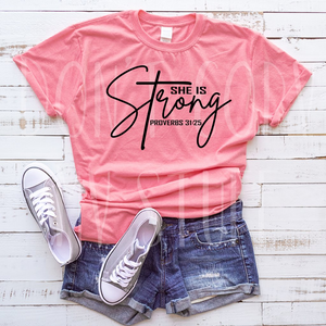 She is Strong- black print