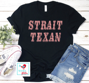 Strait Texan -Pink Print