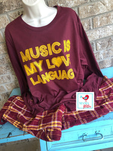 Music is my Love Language Pajamas