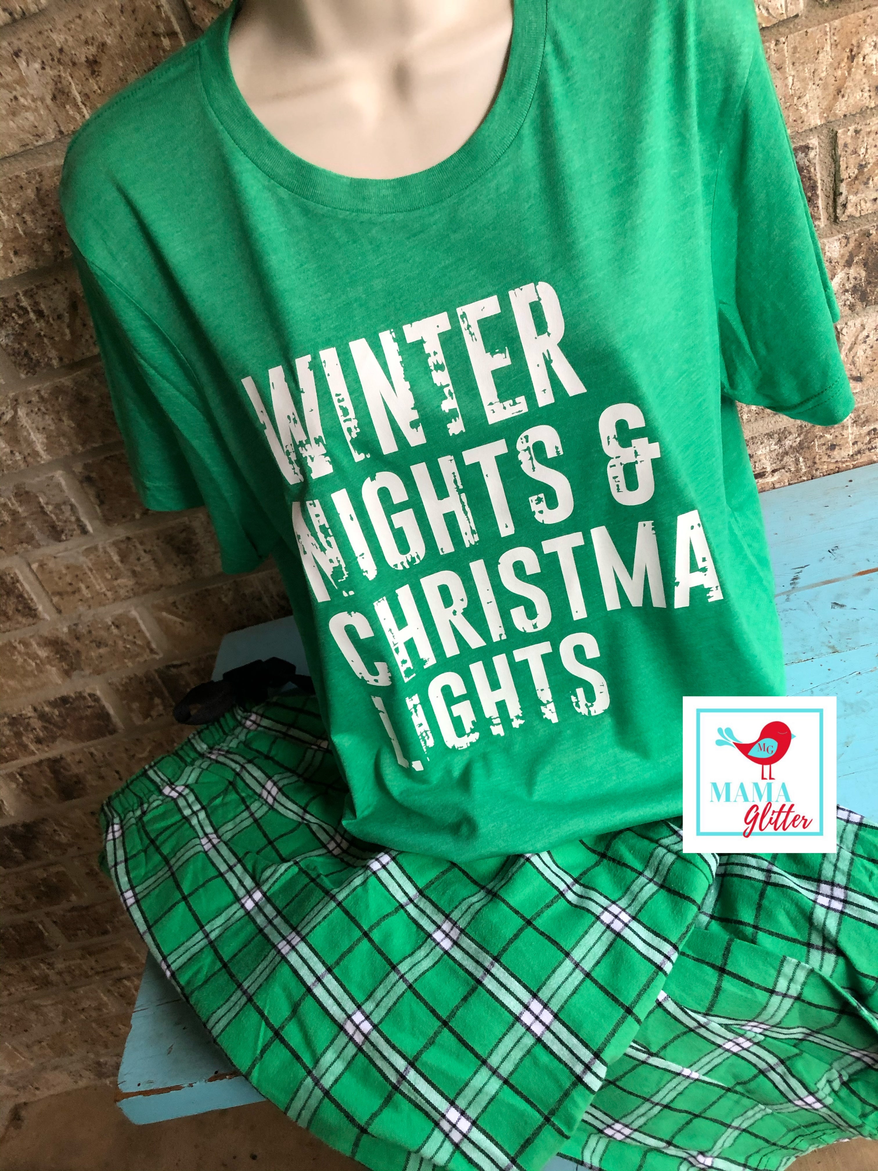 Winter Nights And Christmas Lights Pajamas