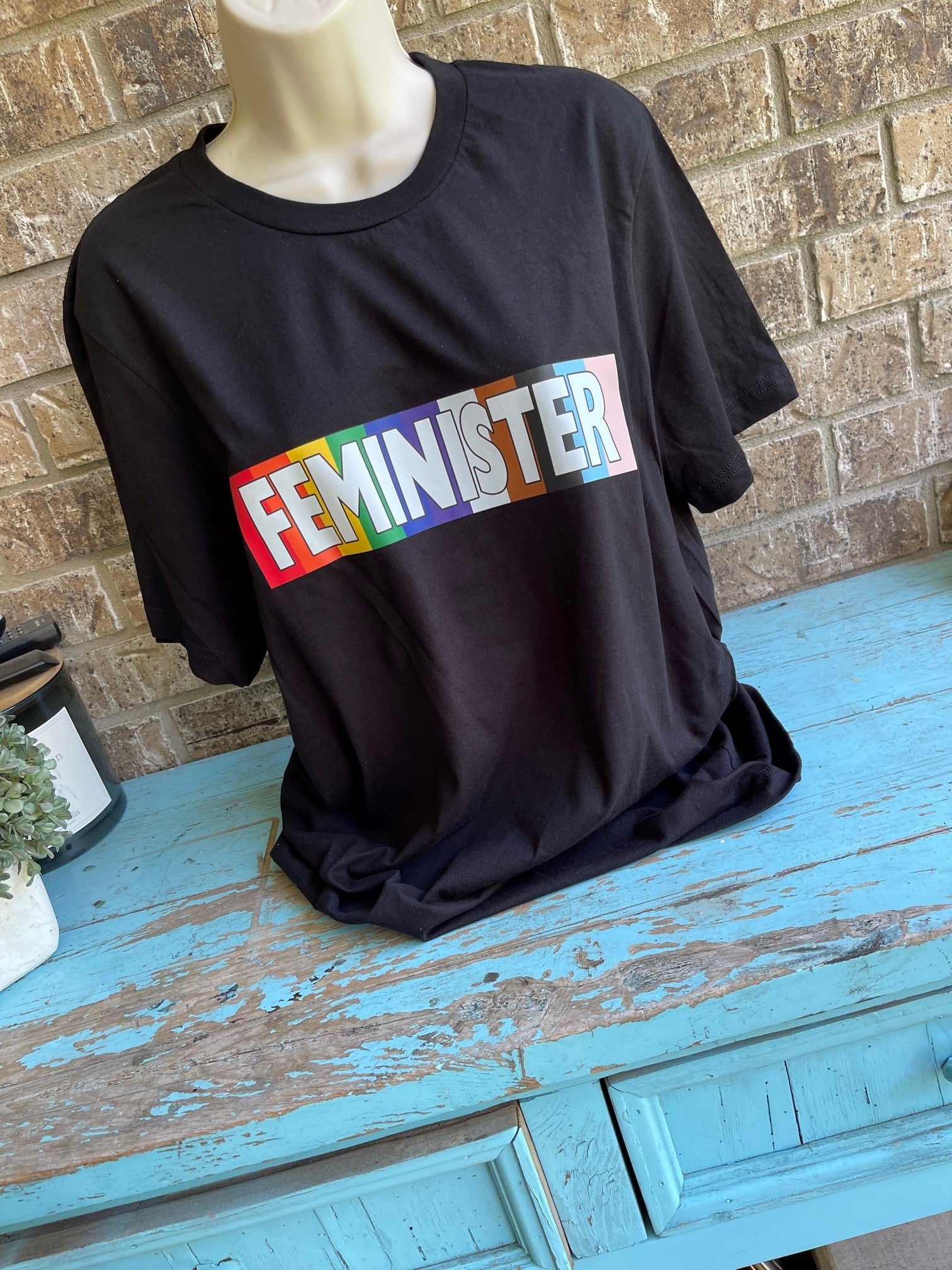 FEMINISTER Black Tee - Shipping & Donation Included