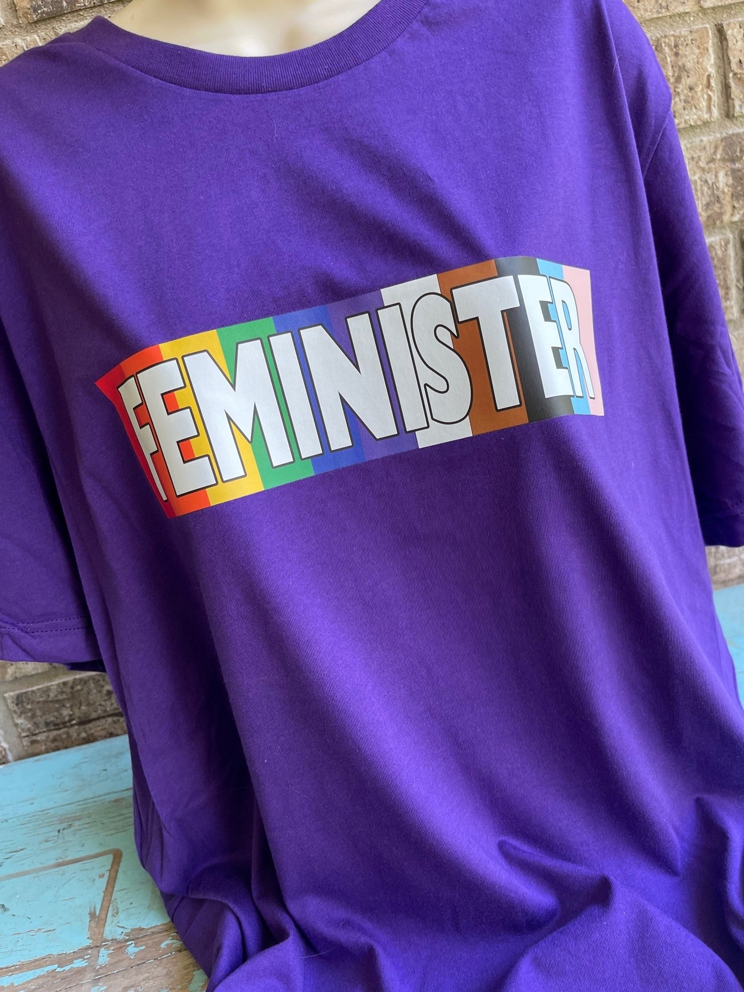 FEMINISTER Purple Tee - Shipping & Donation Included